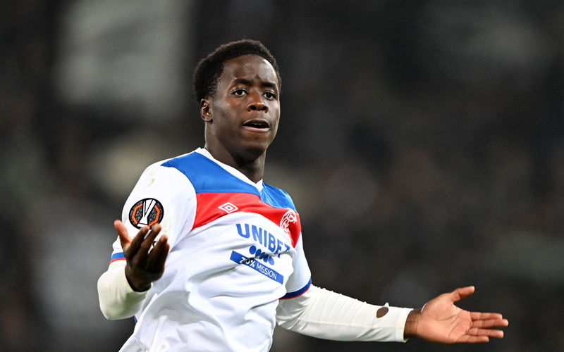 Image for Watch as Ibrox ace Gassama turns diving into an art form