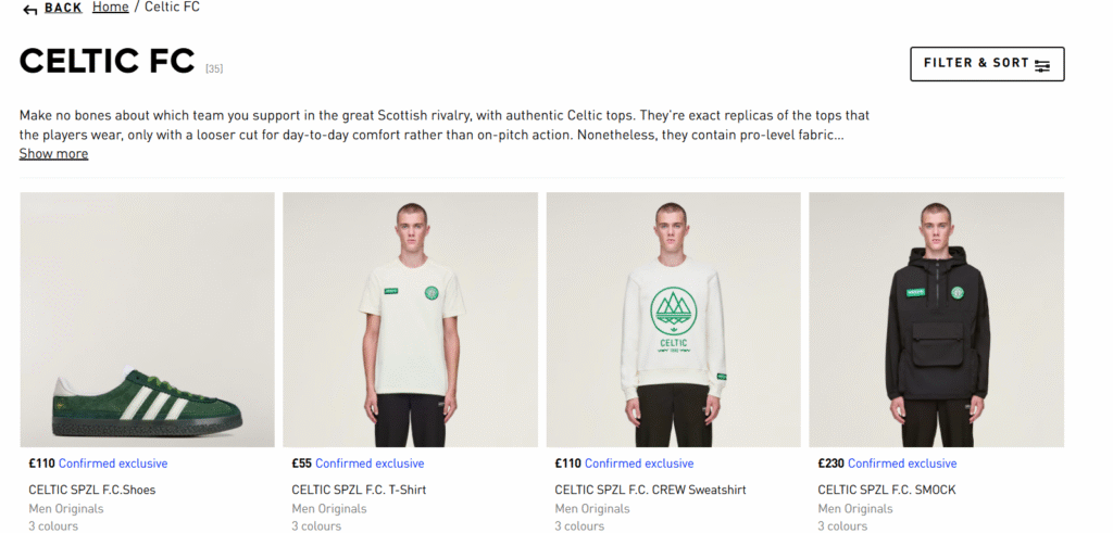 Celtic, Adidas