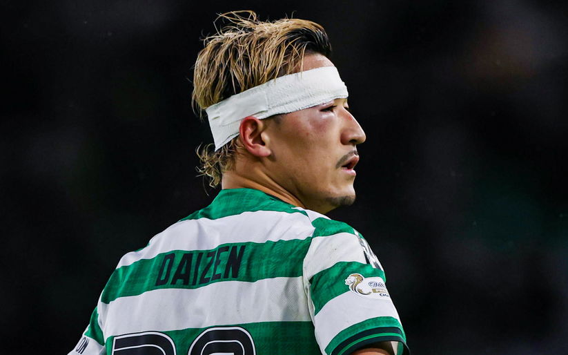 Image for Battered, bruised and bandaged Maeda sends Celtic top with Hearts