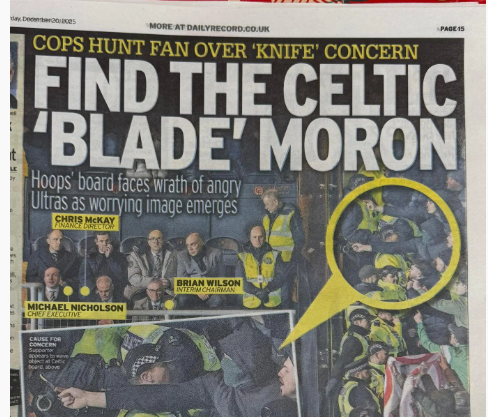 Daily Record blade moron