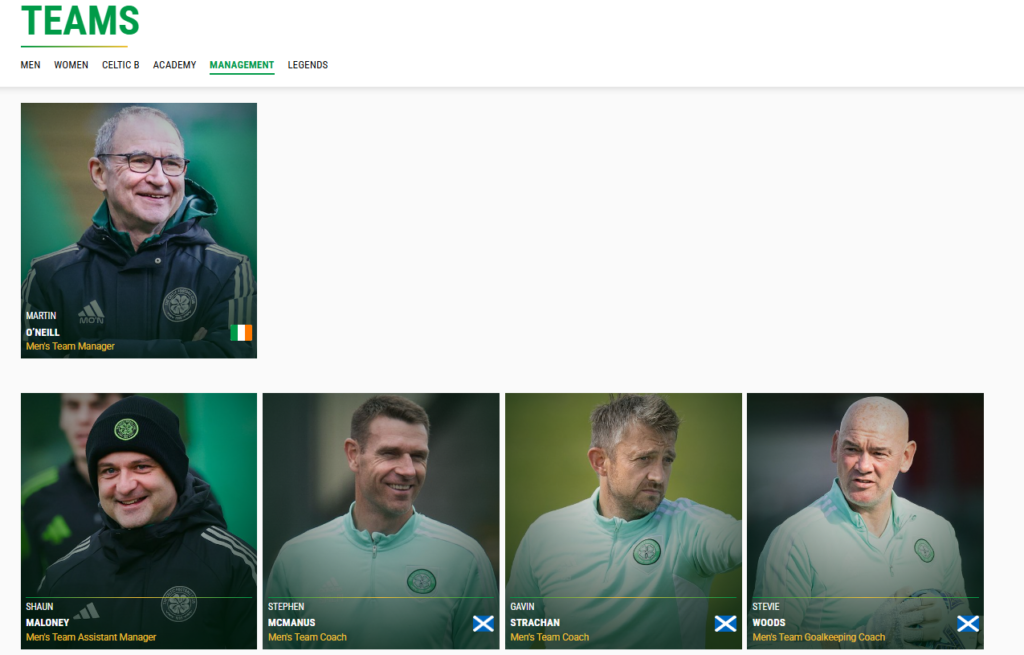 Celtic, O'Neill, Maloney, Strachan, McManus