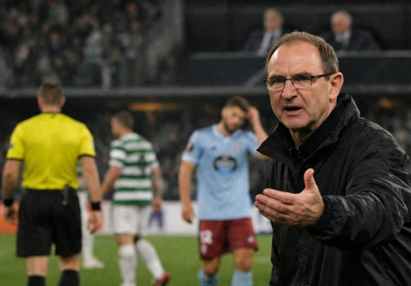 Celtic manager Martin O'Neill blamed the referee for Celtic's Europa League defeat to Celta Vigo