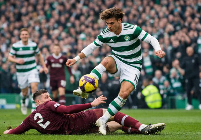 Magical skills from Jota humiliates Hearts as Celtic win 7-1