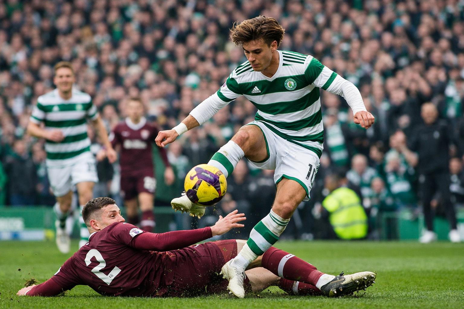 Magical skills from Jota humiliates Hearts as Celtic win 7-1